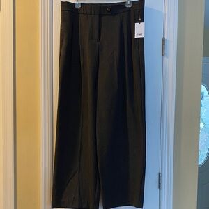Wide Leg Charcoal Pants Timeless Slimming Stretch New With Tags